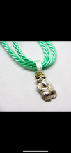 Carica l'immagine nel visualizzatore di Gallery, Collana cordino in seta e argento