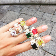 Carica l'immagine nel visualizzatore di Gallery, Anello Puntoluce Classico Quadrato