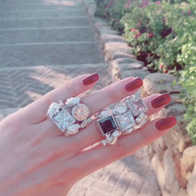 Carica l'immagine nel visualizzatore di Gallery, Anello Puntoluce Classico Quadrato