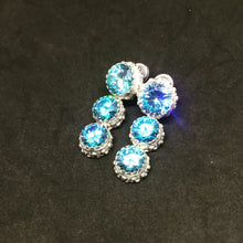 Carica l'immagine nel visualizzatore di Gallery, puntoluce triplo pallino azzurro