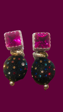 Carica l'immagine nel visualizzatore di Gallery, Orecchini black&color