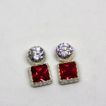 Carica l'immagine nel visualizzatore di Gallery, puntoluce doppio argento bianco e rosso